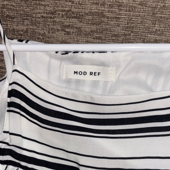 Mod Ref Black and White Striped Maxi Dress - Picture 6 of 8